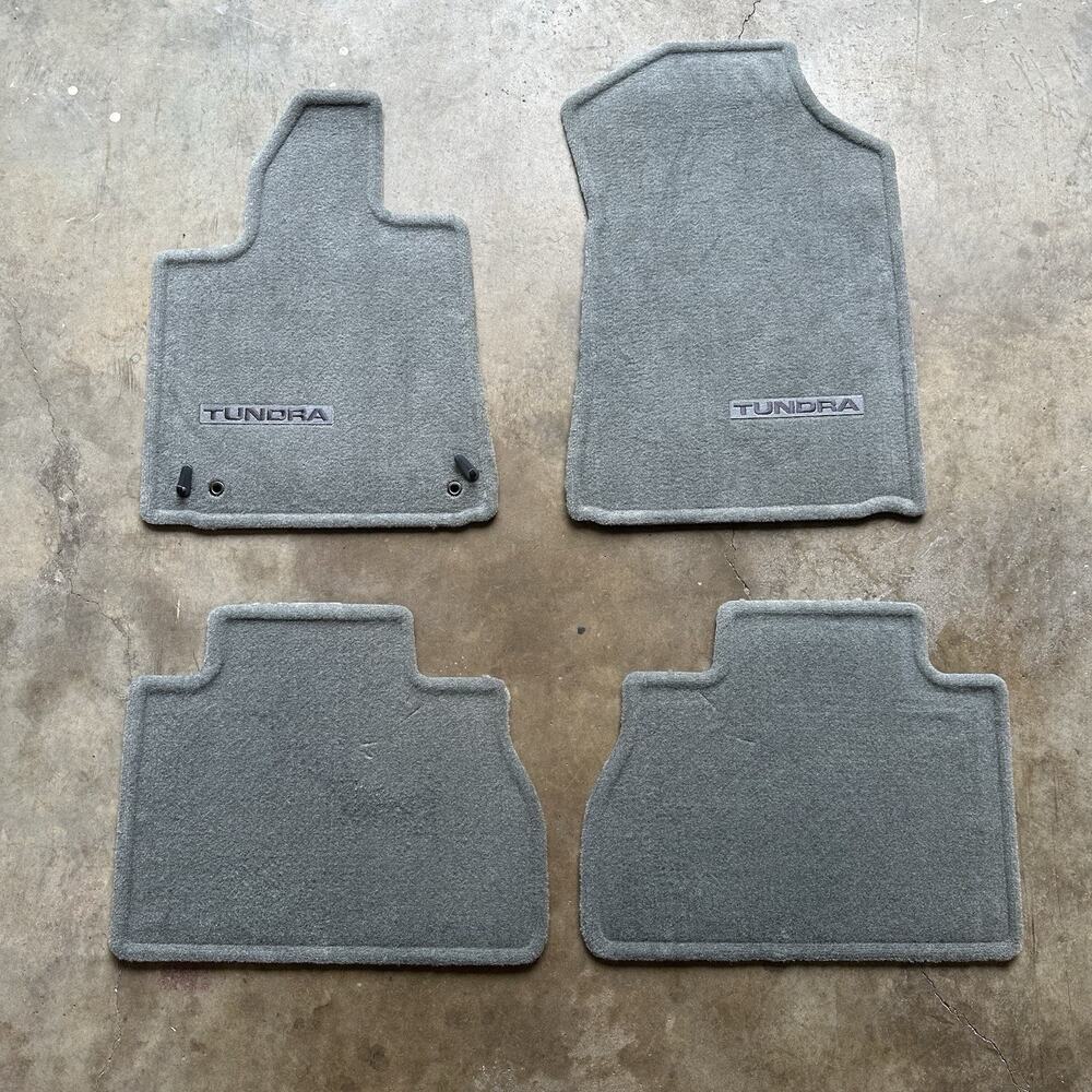 NEW Toyota Tundra 07-11 OEM Gray Carpet Floor Mats 4 Piece Set PT206-34071-XX